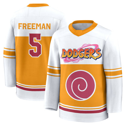 Los Angeles Dodgers Naruto Edition Vapor Hockey Jersey - Stitched