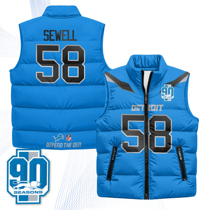 DET Xmas 2026 Rivalries Puffer Vest - Printed