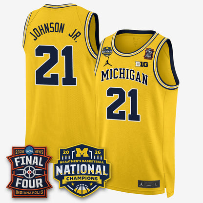 MICH 2026 NCAA Basketball Champions Limited Jersey - All Stitched