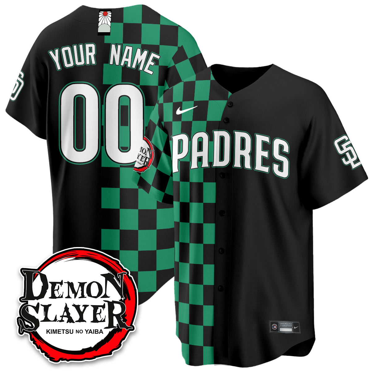 San Diego Padres Demon Slayer Vapor Limited Custom Jersey - Stitched