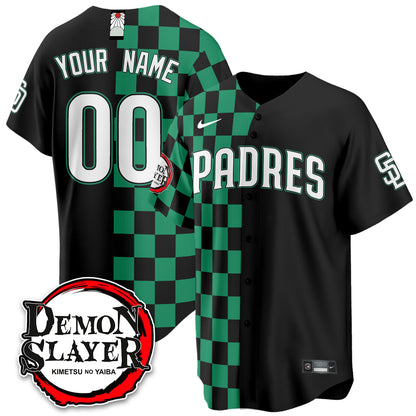 San Diego Padres Demon Slayer Vapor Limited Custom Jersey - Stitched