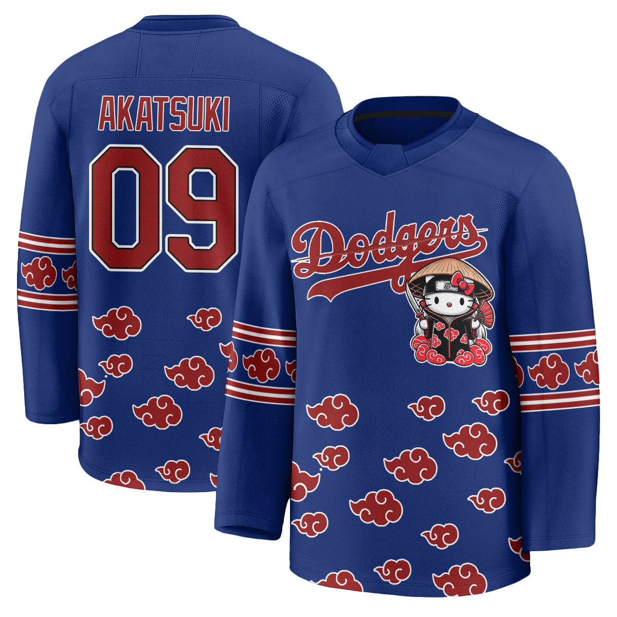 Los Angeles Dodgers Akatsuki Edition Vapor Hockey Jersey - Stitched