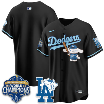 Los Angeles Dodgers Cinnamoroll Edition Vapor Jersey - Stitched