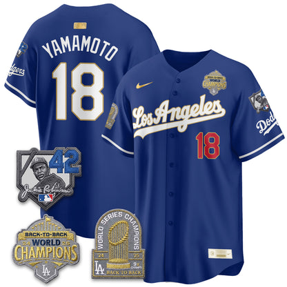 LAD 2026 New Era Gold Collection Vapor Limited Jersey - B2B Champs - All Stitched