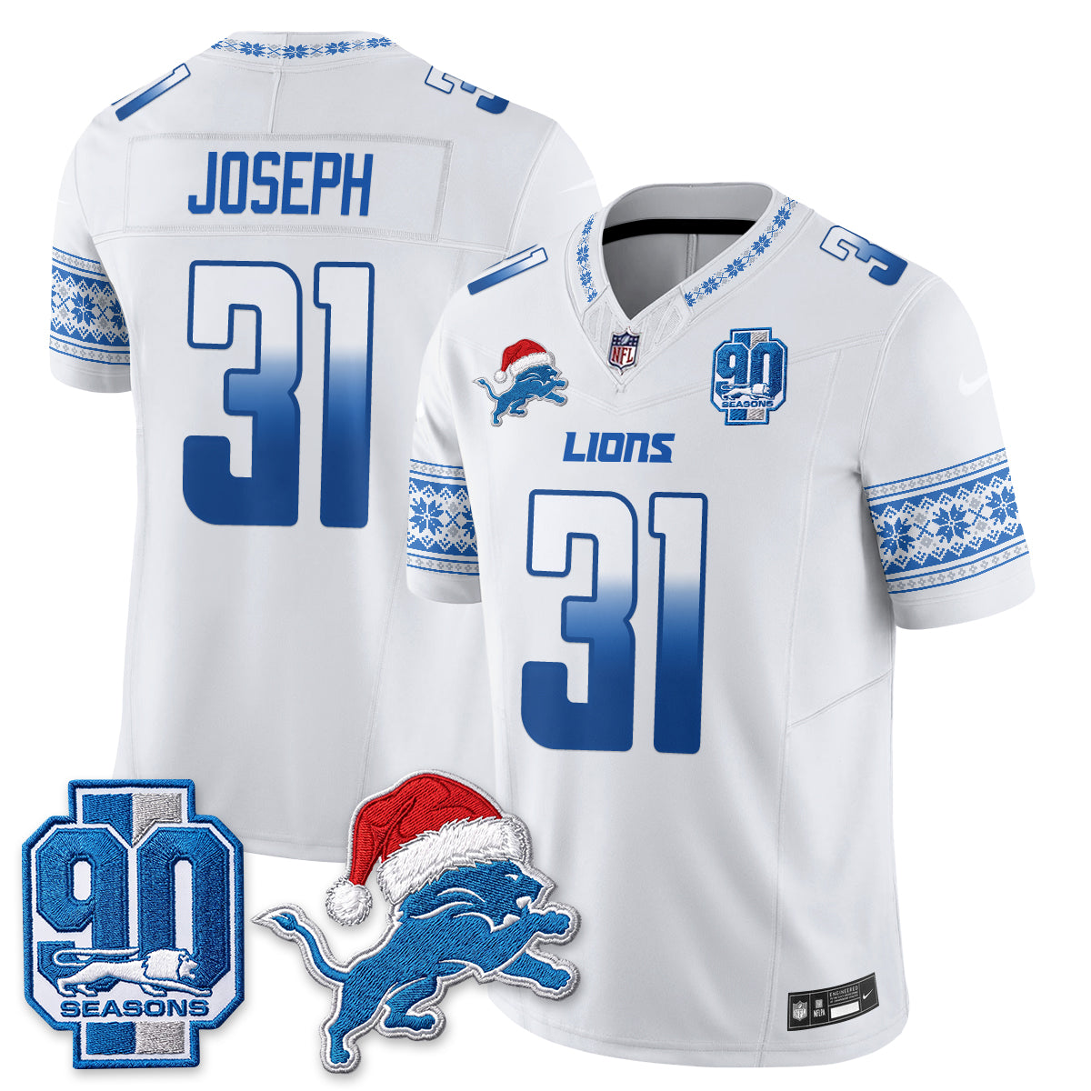 DET Xmas Edition Vapor Jersey - Stitched