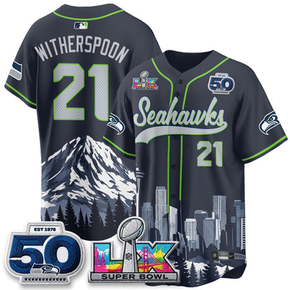 Seattle Seahawks City Edition Vapor Baseball Jersey - Stitch