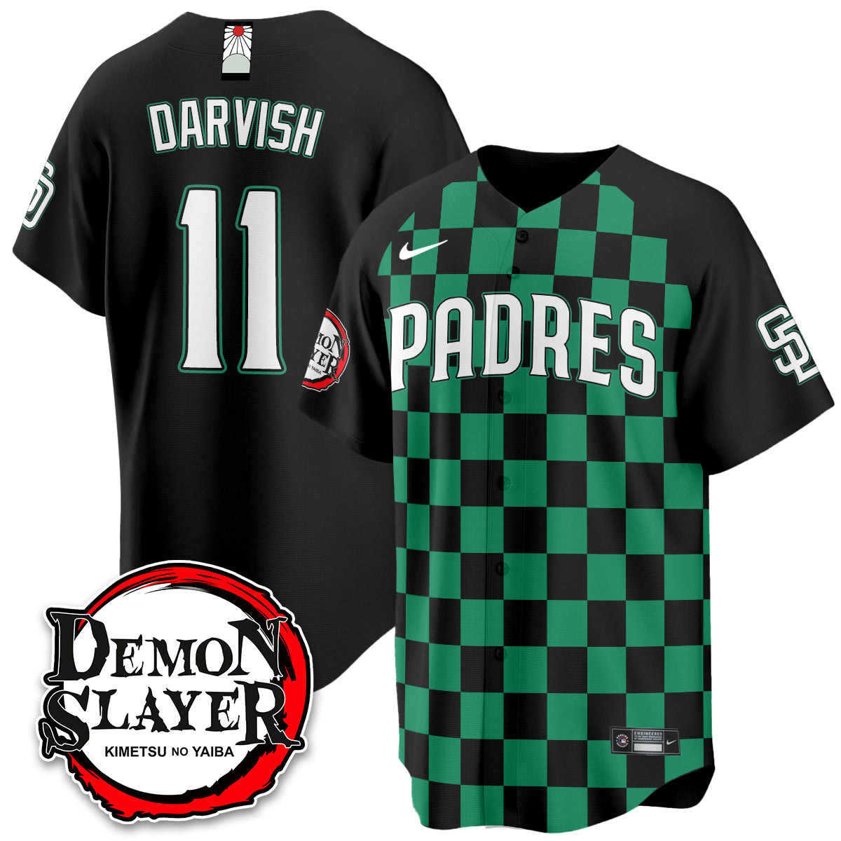 San Diego Padres Demon Slayer Vapor Limited Jersey - Stitched