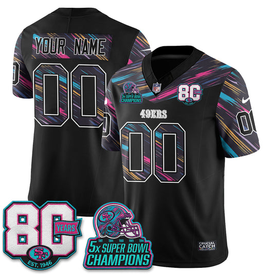 SF Intercept Cancer 2026 Edition Custom Jersey - Stitched