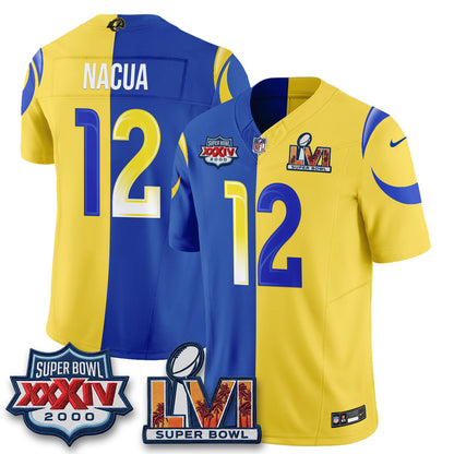 Los Angeles Rams Rivalries Split Vapor Jersey - Stitched