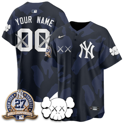 NYY x KAWS Edition Vapor Custom Jersey - Stitched