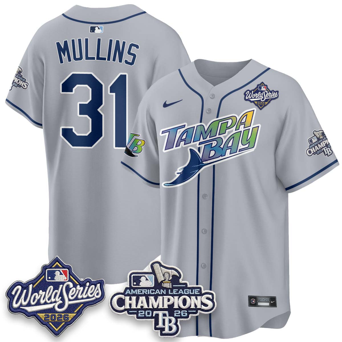 TBR WS26 &  2026 AL Champions Limited Gray Jersey - Stitched N2