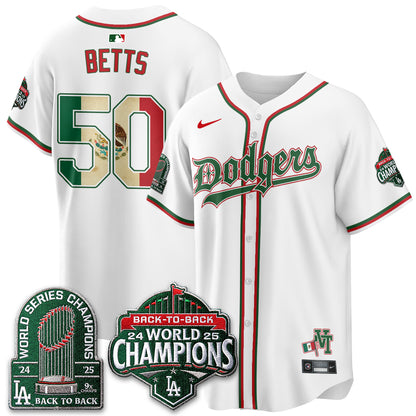 Los Angeles Dodgers x Mexico Style Vapor Jersey - Stitched