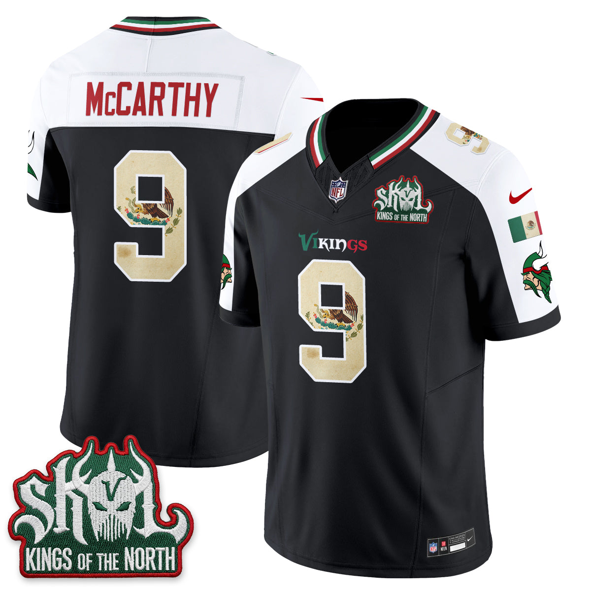 Minnesota Vikings Mexico Edition Vapor Jersey - Stitched