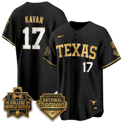 Texas Longhorns Softball 2026 World Series (WCWS) Vapor Premier Limited Jersey - B2B Champs - All Stitched