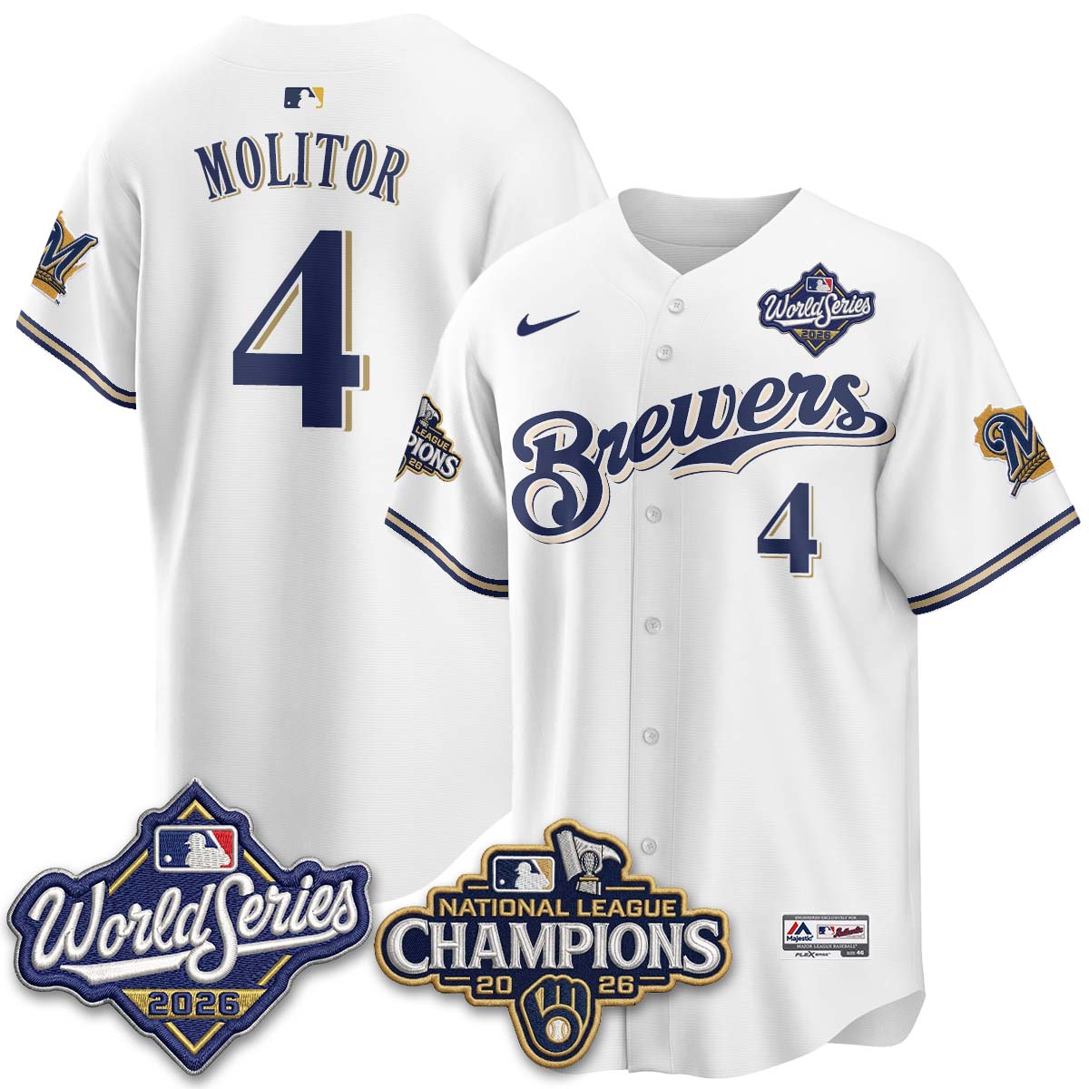 MIL 2026 NL Champions Throwback Jersey - Stitched