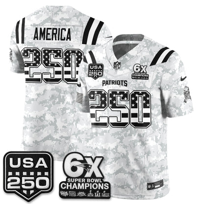 New England Patriots 2026 Salute to Service Edition Vapor Jersey - Stitched