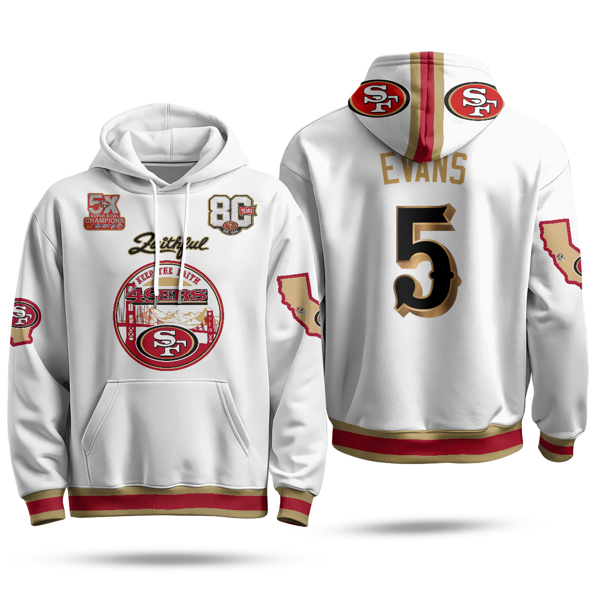 SF Faithful to The Bay Hoodie - Stitched