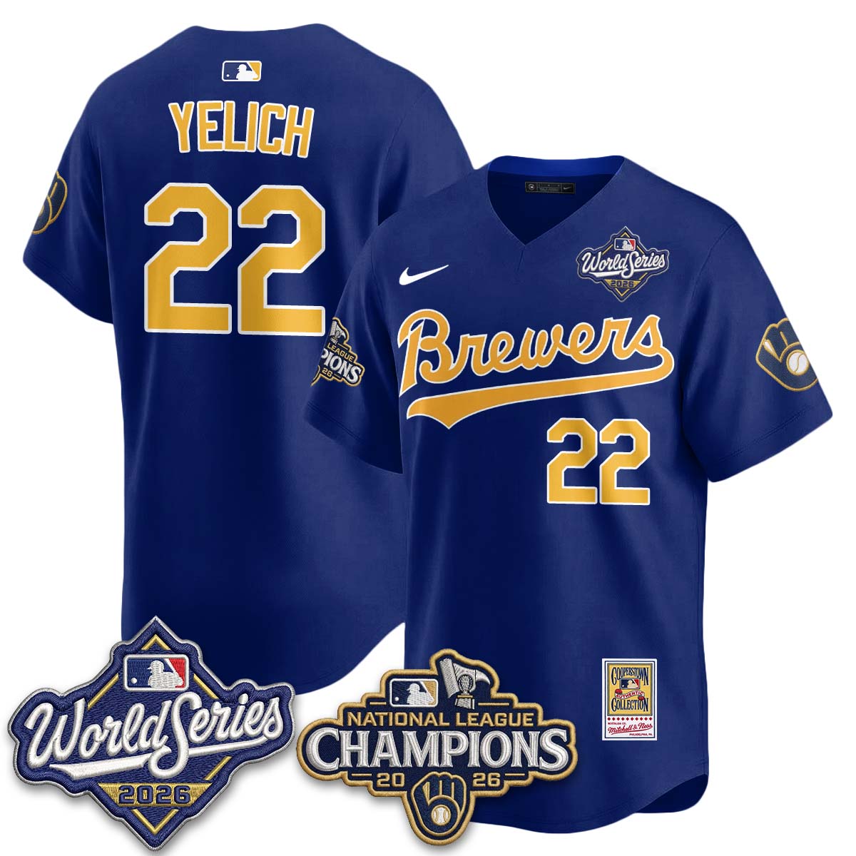 MIL 2026 NL Champions Throwback Jersey - Stitched