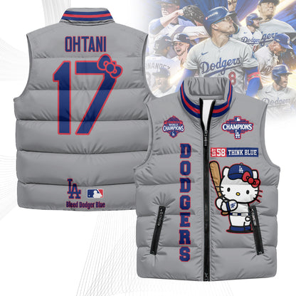 LAD x Meow KT Puffer Vest - Printed