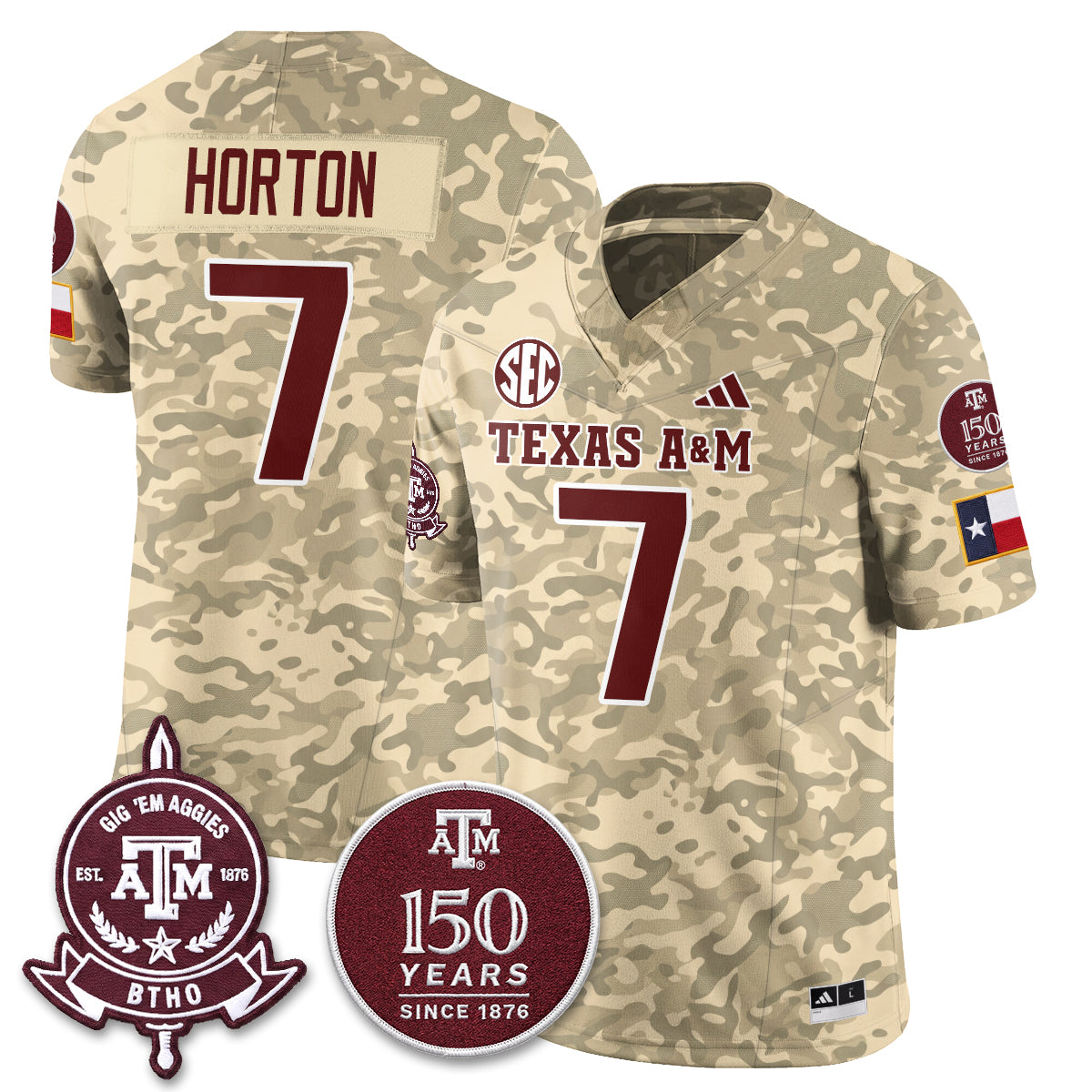 Aggies Camouflage ‘Honor and Support’ 2026 Vapor Limited Jersey - Stitched
