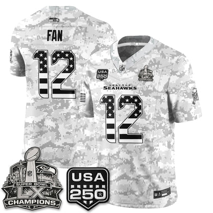 Seattle Seahawks 2026 Salute to Service Edition Vapor Jersey - Stitched