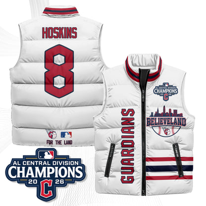 CLE Believeland Puffer Vest - Printed