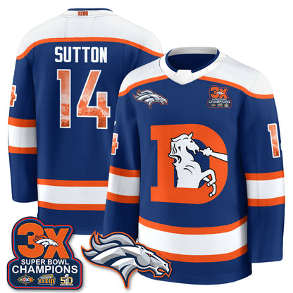 DEN Fan Gear Edition Hockey Jersey - Stitched