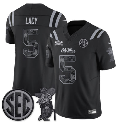 Ole Miss Rebels 2026 Salute to Service Vapor Jersey - Stitched