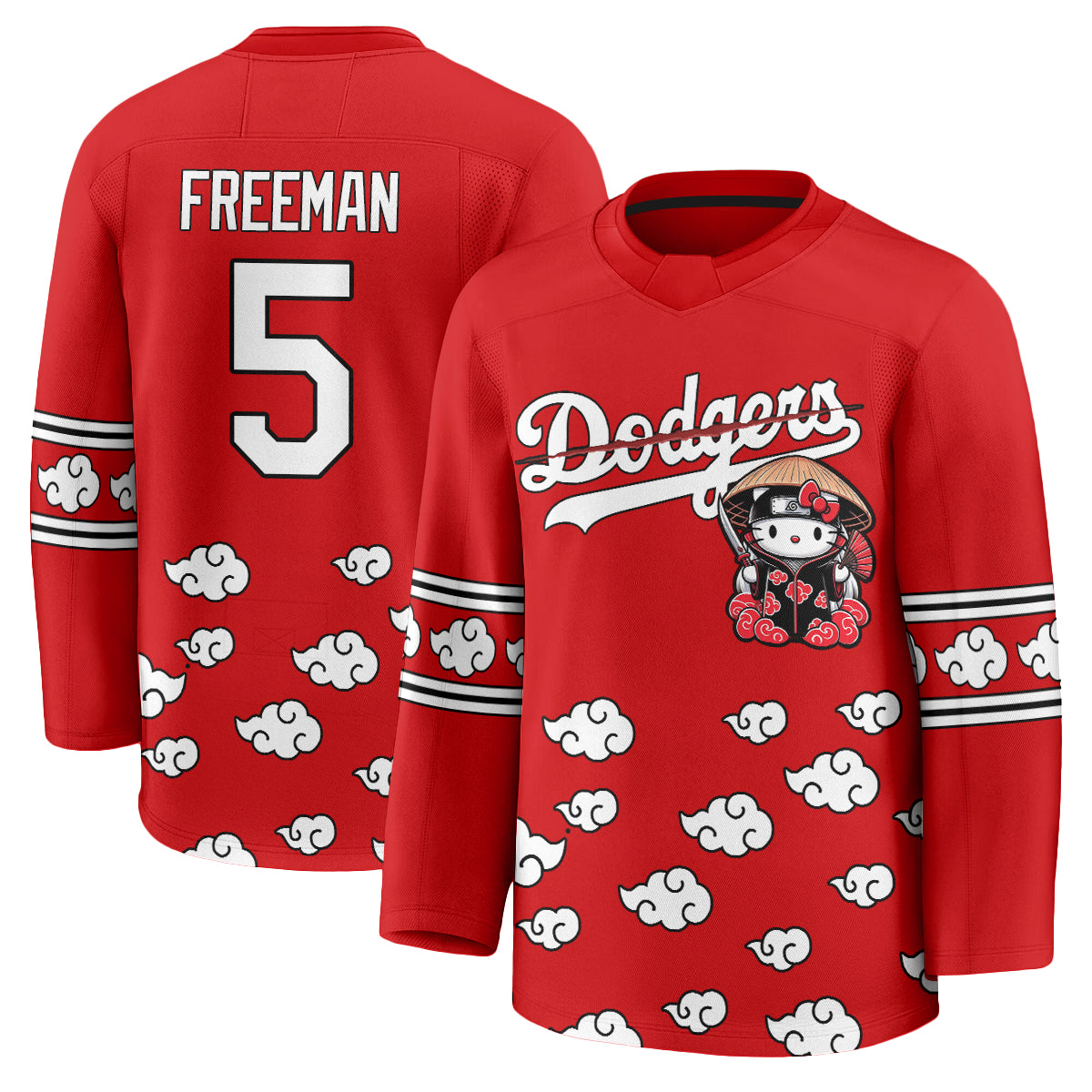 Los Angeles Dodgers Akatsuki Edition Vapor Hockey Jersey - Stitched