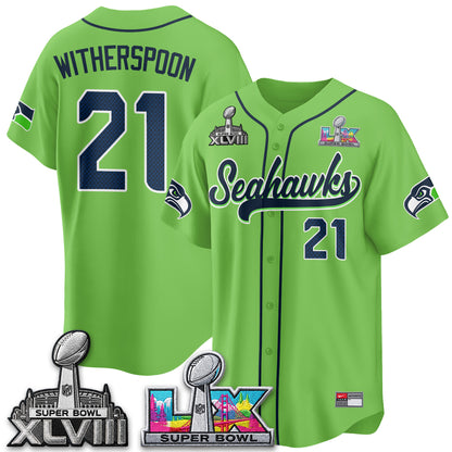 Seattle Seahawks S.Bowl Champs Baseball Vapor Jersey - Stitched