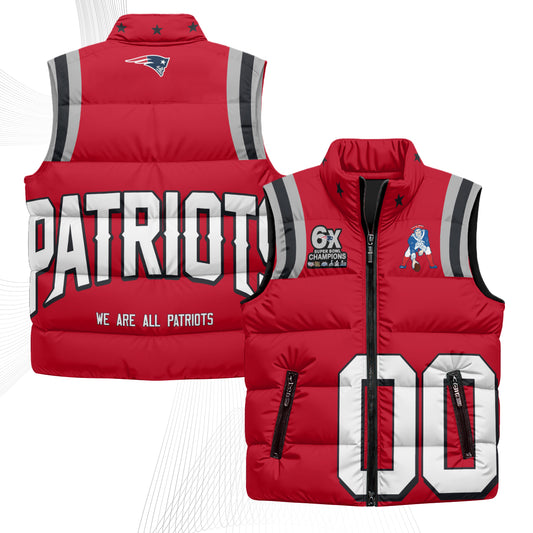 NE Rivalries Custom Puffer Vest - Printed
