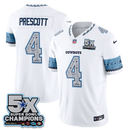 Dallas Cowboys 2026 Hispanic Month Edition Vapor Jersey - Stitched