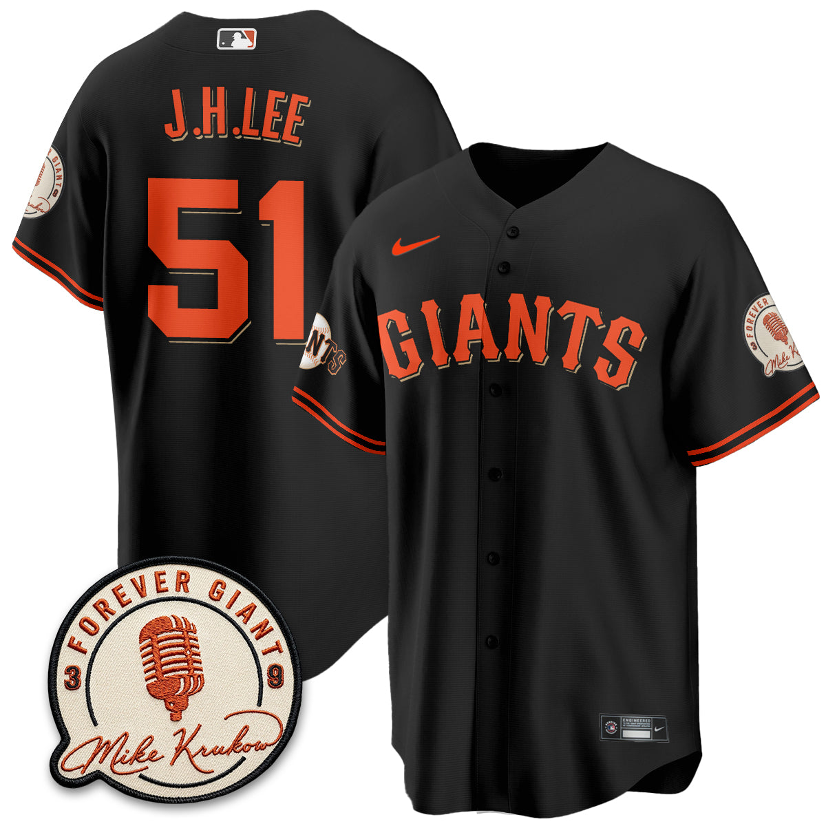 SF Mike Krukow Vapor Jersey - Stitched
