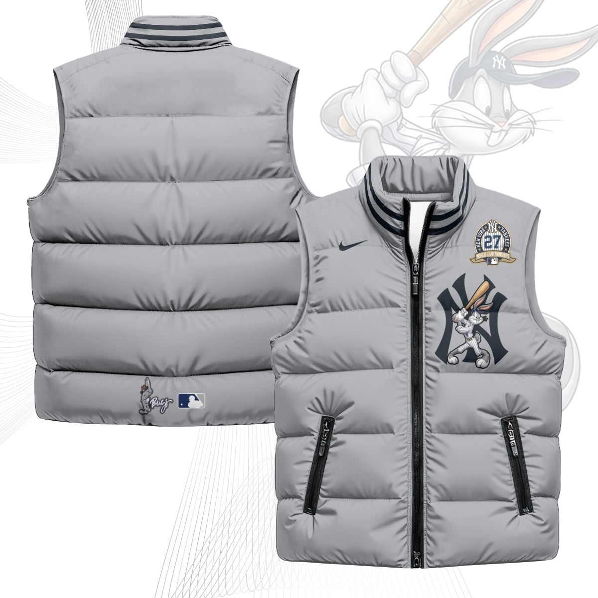 New York Yankees Edition Unisex Puffer Vest - Printed