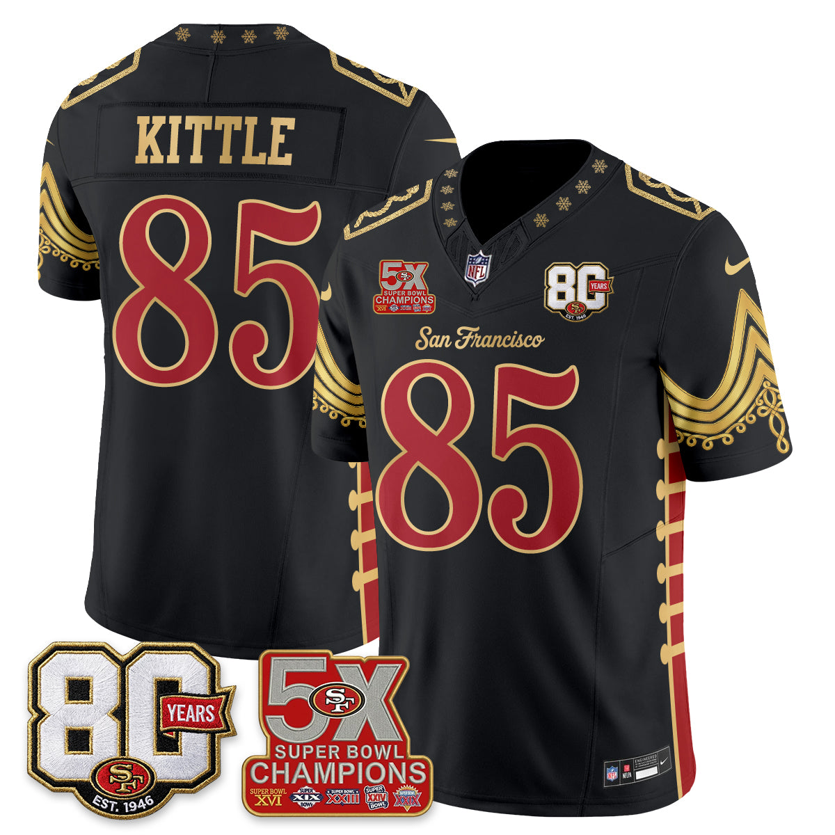 SF Xmas Nutcracker Edition Vapor Jersey - Stitched
