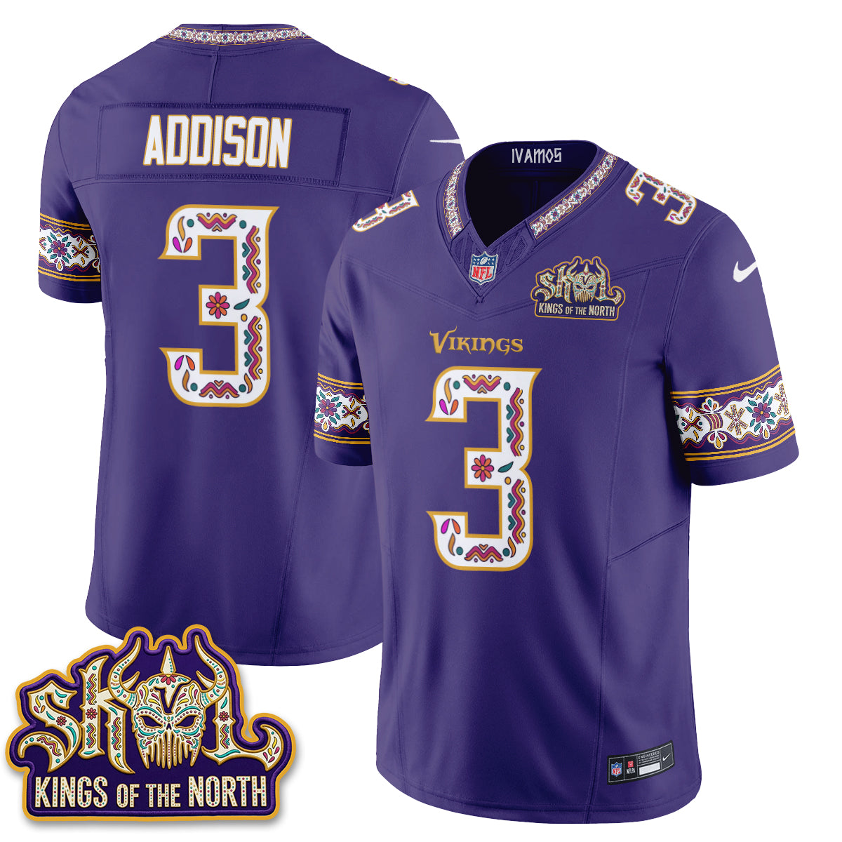 Minnesota Vikings  Latino Heritage Month Vapor Jersey - Stitched
