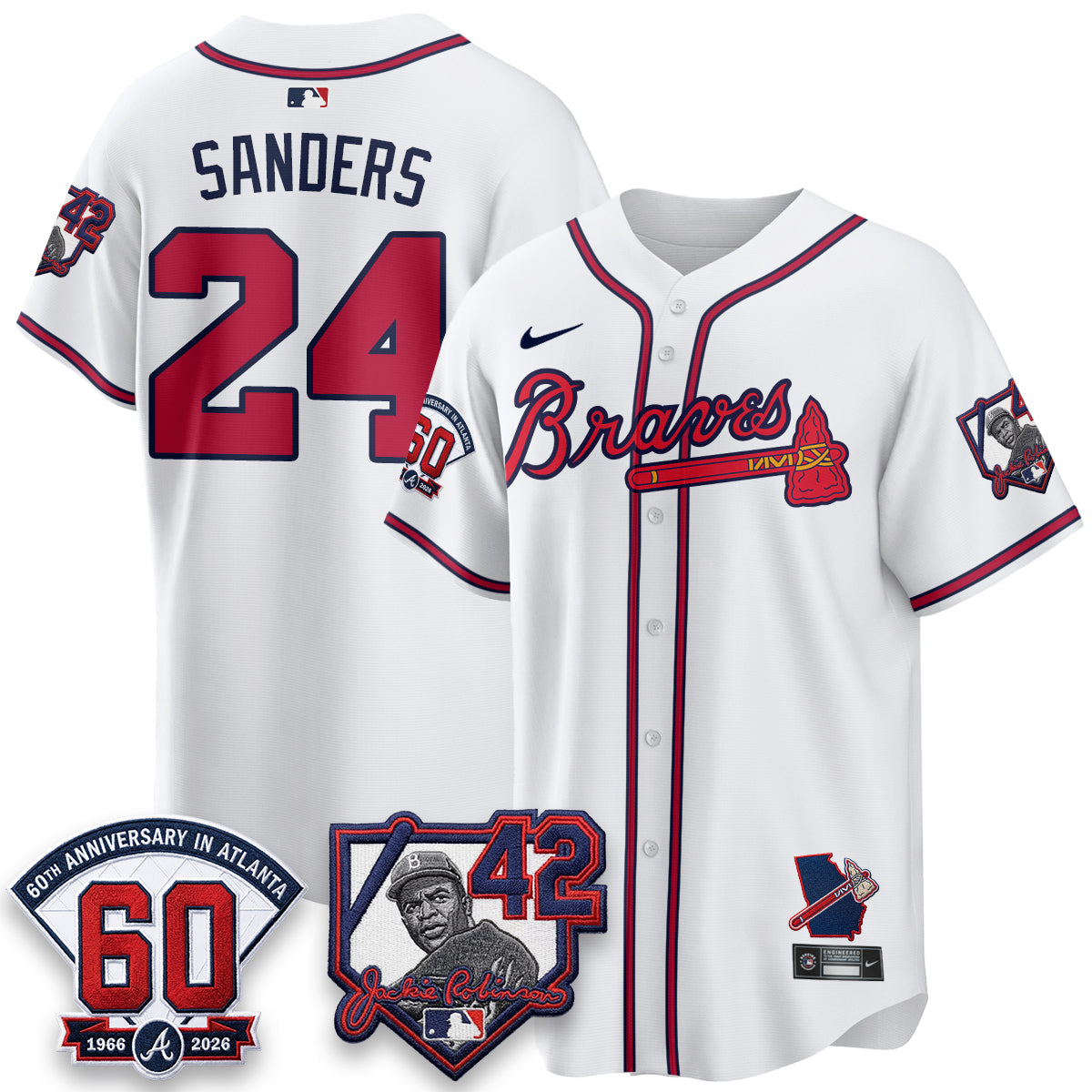 ATL 2026 Jackie Robinson Day Vapor Limited Red Jersey - All Stitched