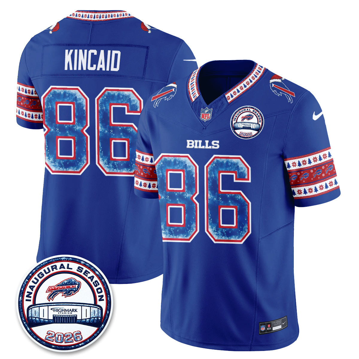 BUF Xmas Edition Vapor Jersey - Stitched