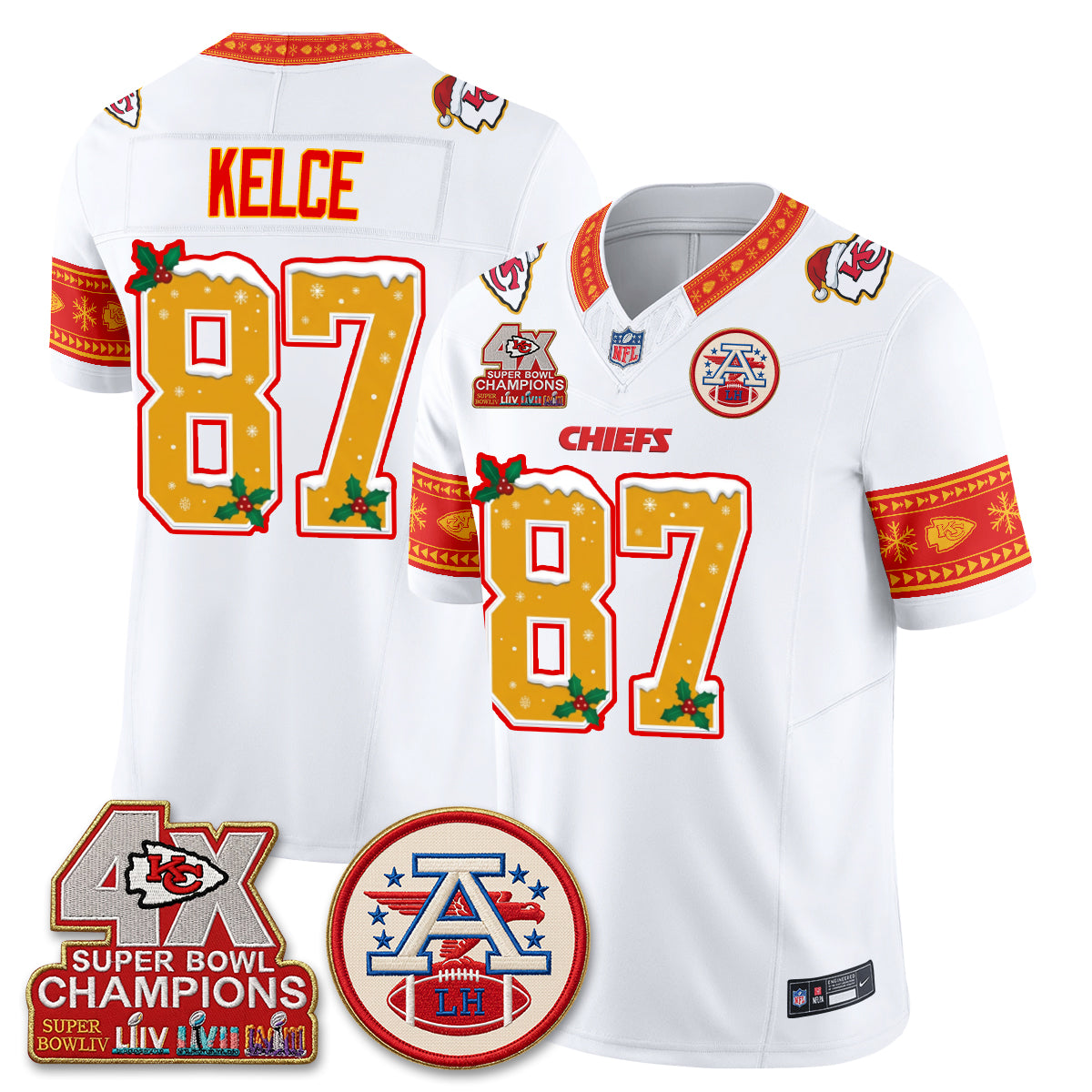 KC Xmas Edition Vapor Jersey - Stitched