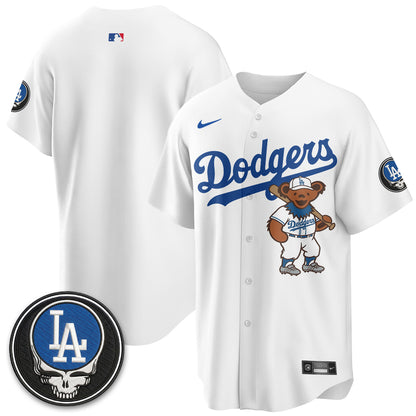 Los Angeles Dodgers x Grateful Dead Edition Vapor Jersey - Stitched