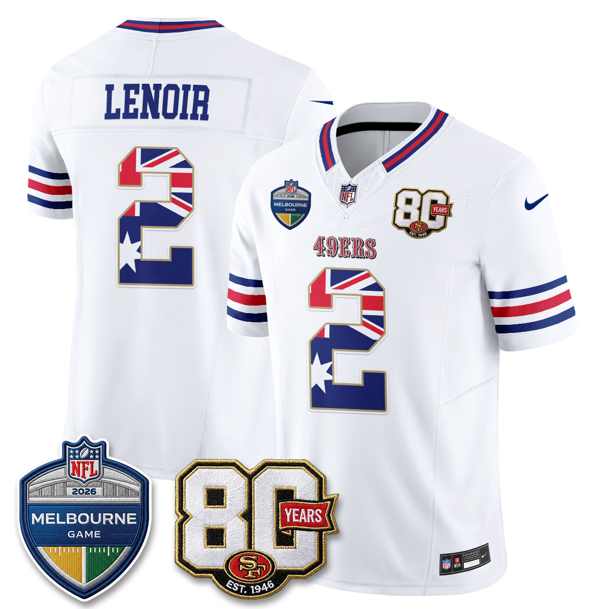 SF Melbourne Game 2026 Vapor Jersey - Stitched