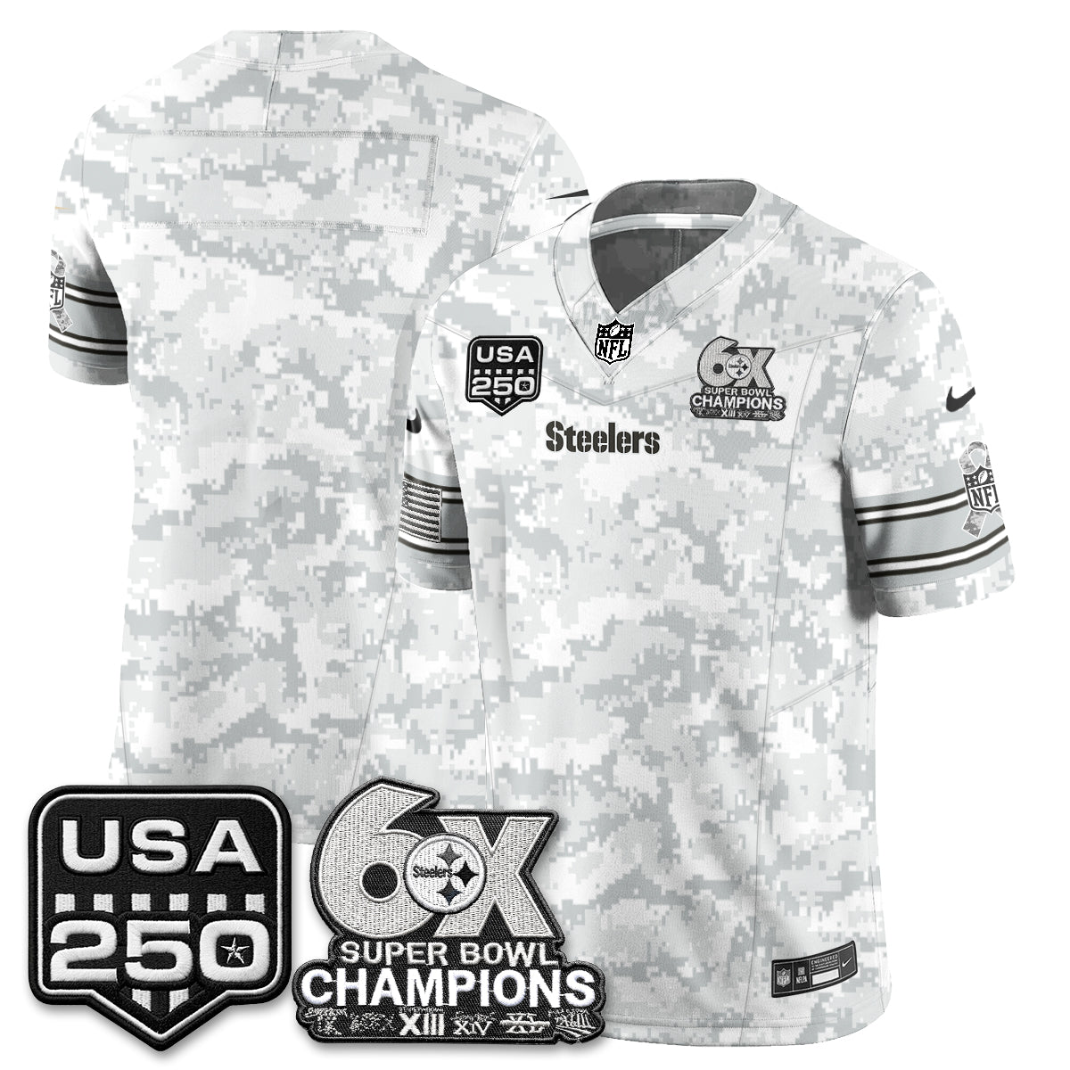 Pittsburgh Steelers 2026 Salute to Service Edition Vapor Jersey - Stitched