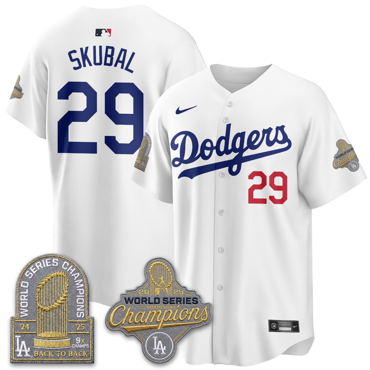 Los Angeles Dodgers Welcome No.29 Vapor Jersey- Stitched
