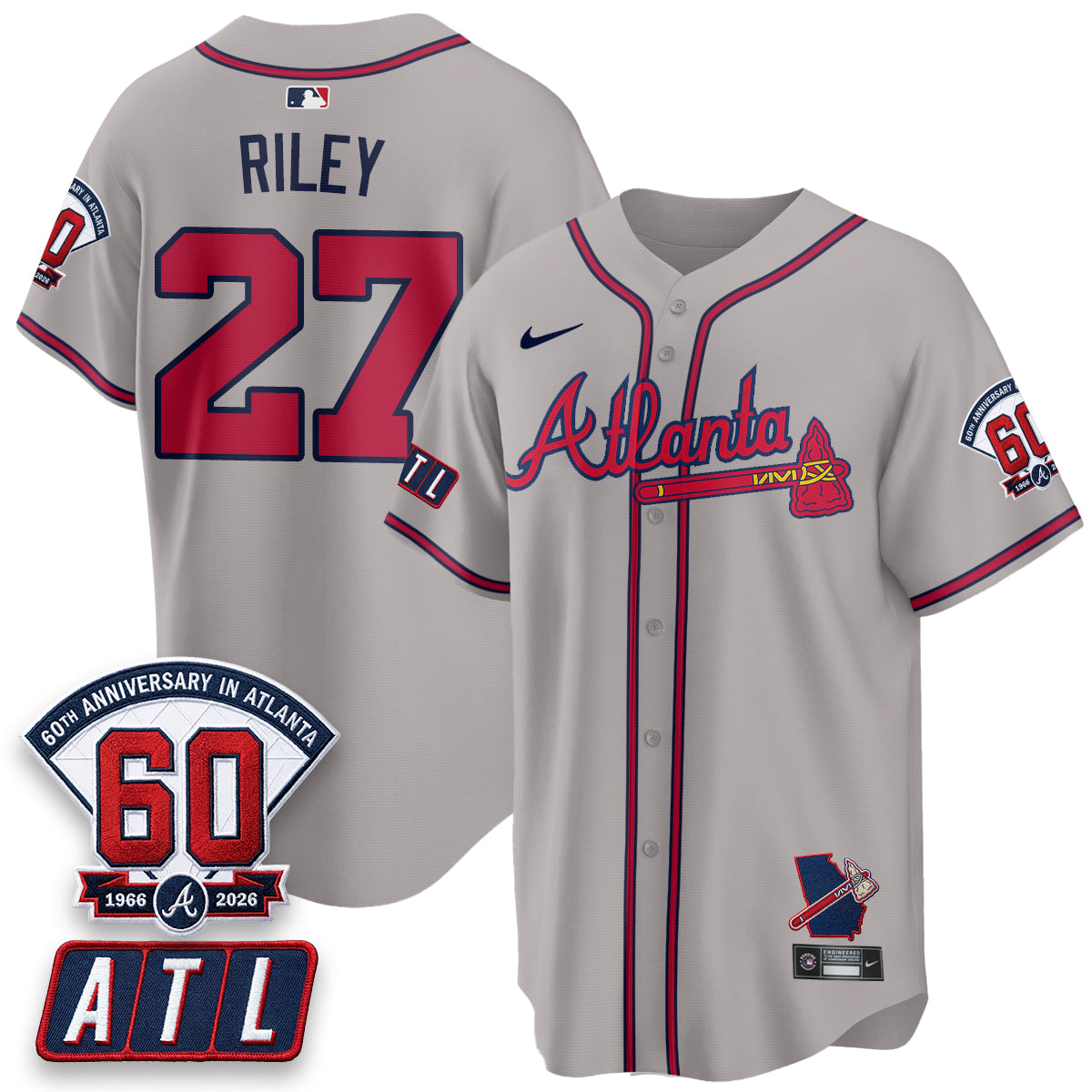 ATL 2026 60th Anniversary Vapor City Connect Limited Jersey - All Stitched