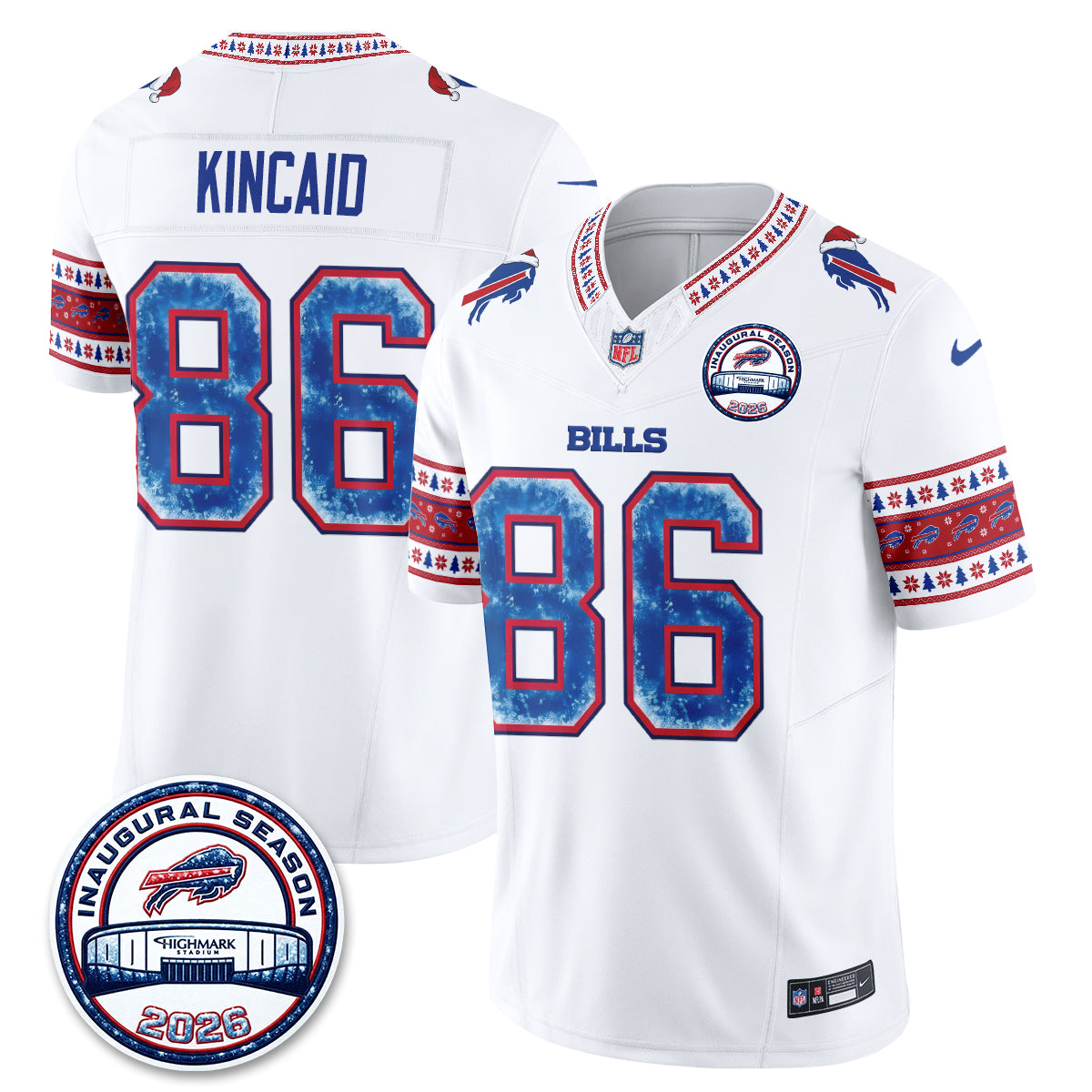 BUF Xmas Edition Vapor Jersey - Stitched
