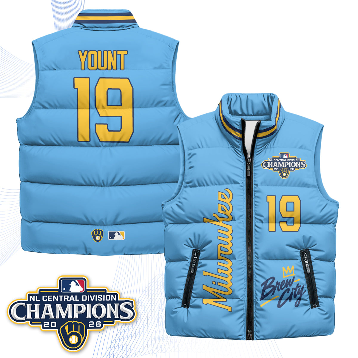 MIL "Brew City" Puffer Vest V2 - Printed