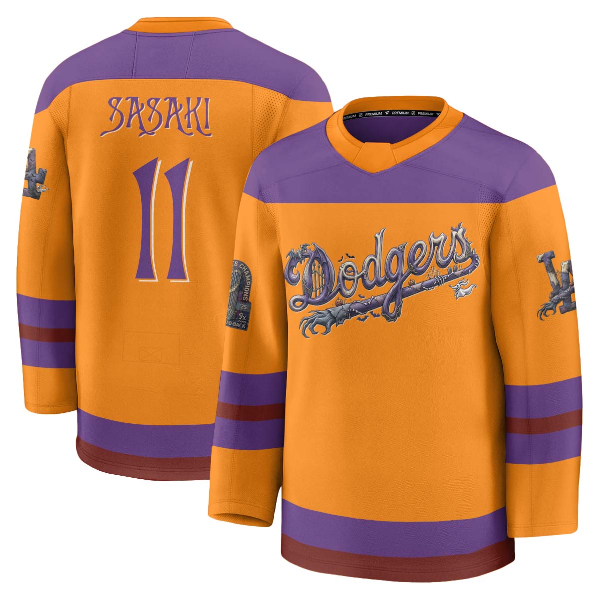 LAD Nightmare Halloween Edition Hockey Jersey - Printed