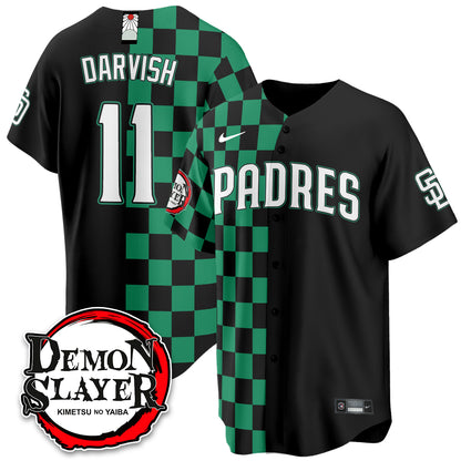 San Diego Padres Demon Slayer Vapor Limited Jersey - Stitched