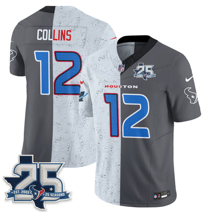 HOU Fan Gear Split Vapor Jersey - Stitched