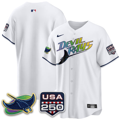 Tampa Bay Rays Independence Day USA 2026 City Connect Vapor Jersey - Stitched